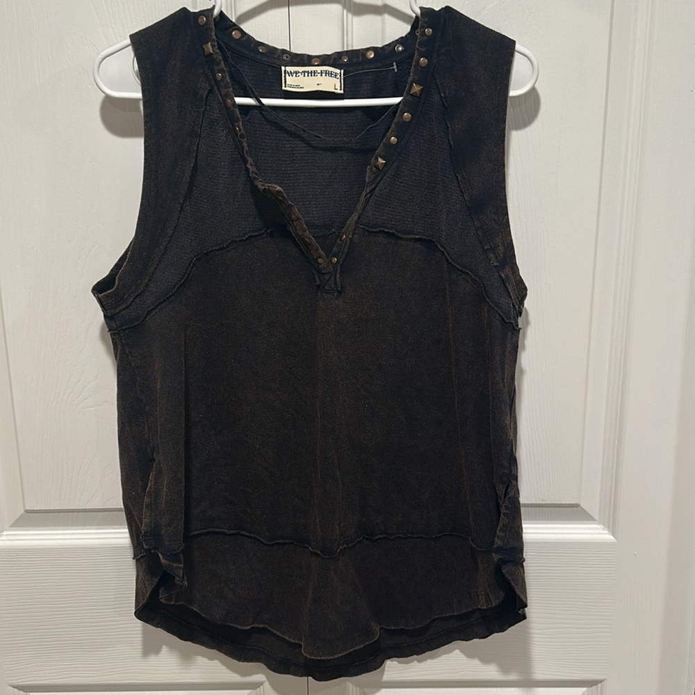 Free People Black Tank Top - Picture 3 of 5